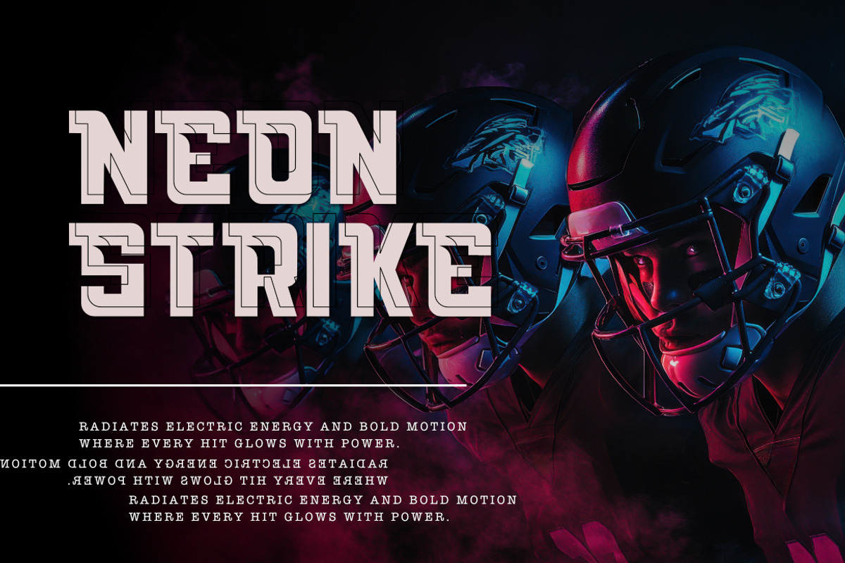 Mozze Sport - Strength Display Font, a Font by Bayuktx (Photo 7 of 8)