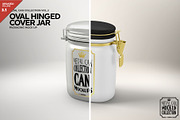 Oval Tin Jar with Clip Cover Mockup, a Product Mockup by INCDesign (Thumbnail 1 of 6)