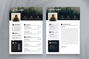 Modern Resume CV Template Design, a Resume Template by Blackcloud_Creations (Thumbnail 3 of 8)