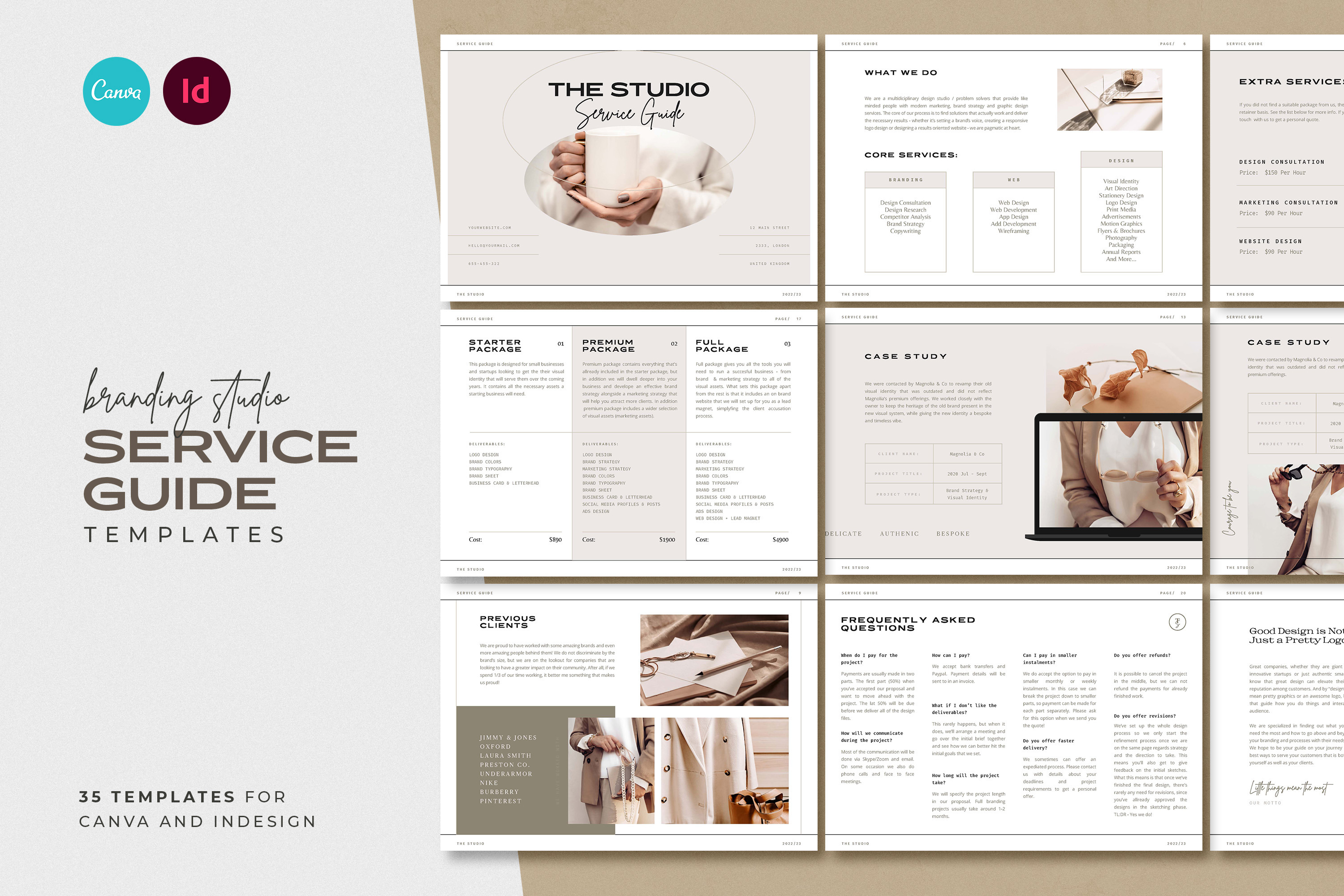 Studio Client Welcome & Pricing Kit, a Templates & Theme by AndrewPixel