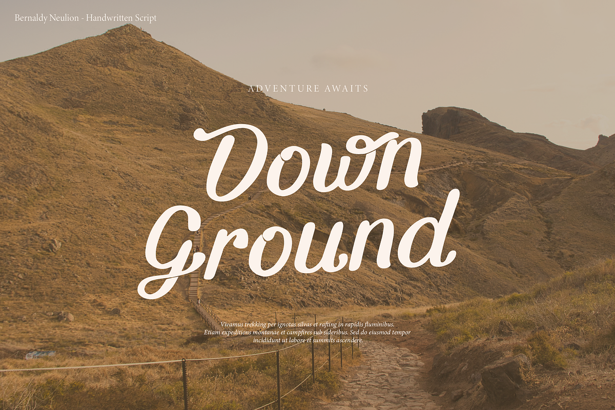 Bernady Neulion | Handwritten Script, a Script Font by gracetype_studio (Photo 6 of 15)