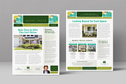 Real Estate Newsletter Template, a Flyer Template by StockLayouts (Thumbnail 1 of 4)