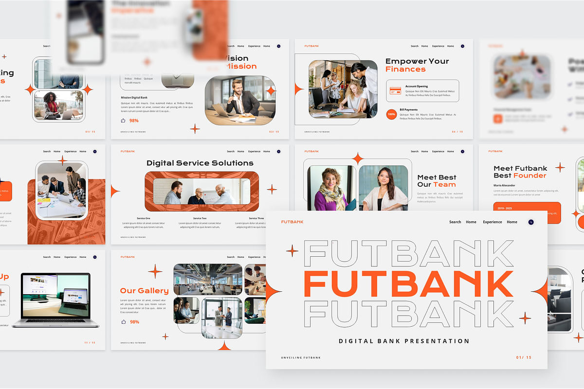 Futbank Digital Banking Google Slide, a Presentation Template by SquidPixey (Photo 5 of 6)