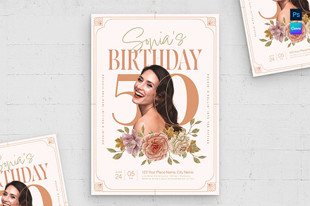 Birthday Flyer Template, a Flyer Template by BrandPacks