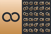number 01 to 09 logo designs., a Branding & Logo Template by BARONSTD (Thumbnail 1 of 3)