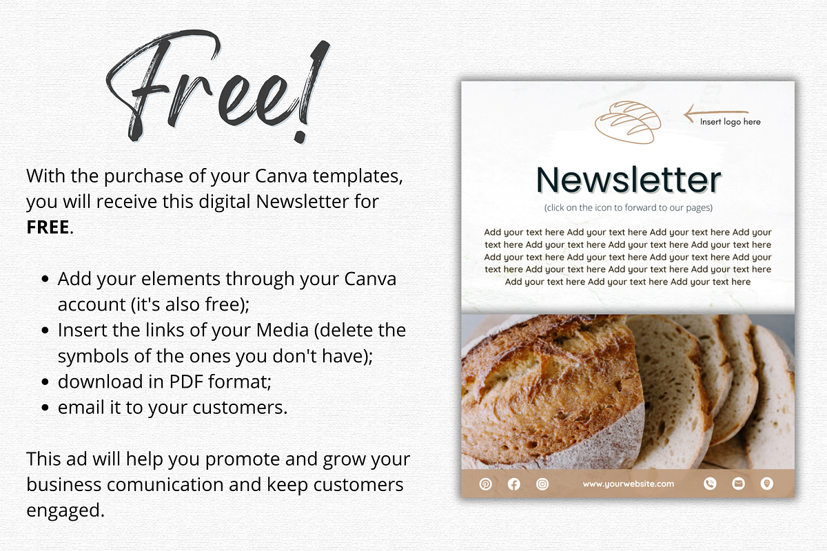 Bakery Instagram Templates, a Social Media Template by Talipic Designs (Photo 7 of 8)