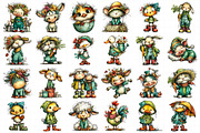 Whimsical Farm Animal Clipart, an Illustration by Daily.Designs (Thumbnail 3 of 5)