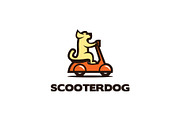 Scooter Dog - Mascot Logo, a Branding & Logo Template by ashenterprise (Thumbnail 1 of 5)