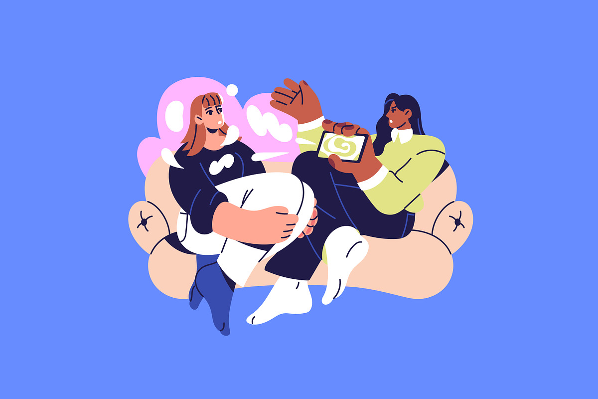 People with gadget addiction concept, a Person Illustration by PaperTrident (Photo 9 of 9)