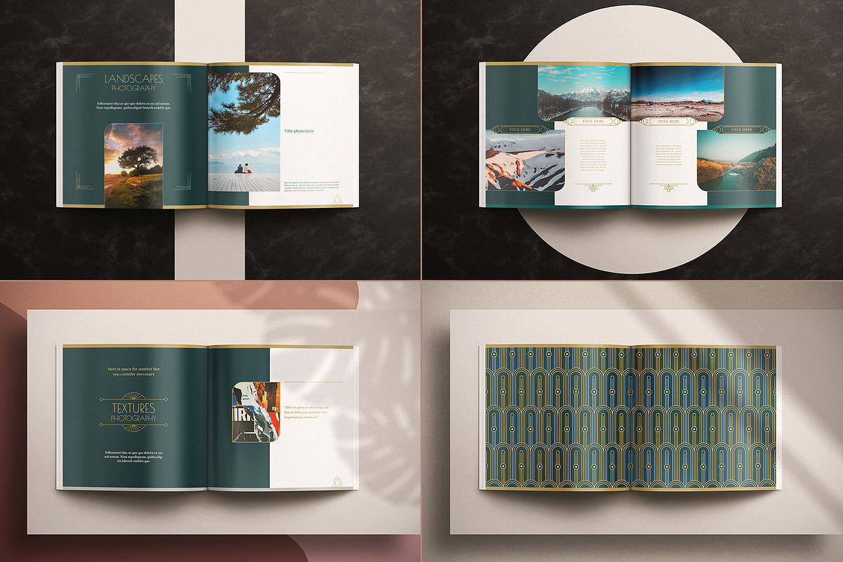 Art Deco Photo Album Template, a Brochure Template by Luuqas Design (Photo 5 of 8)