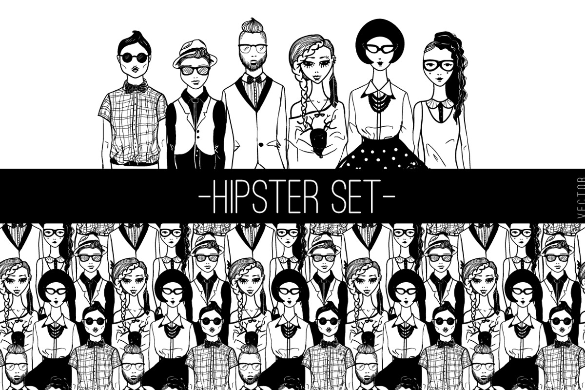 Hipster set., a Person Illustration by AnastasiaFears (Photo 1 of 4)