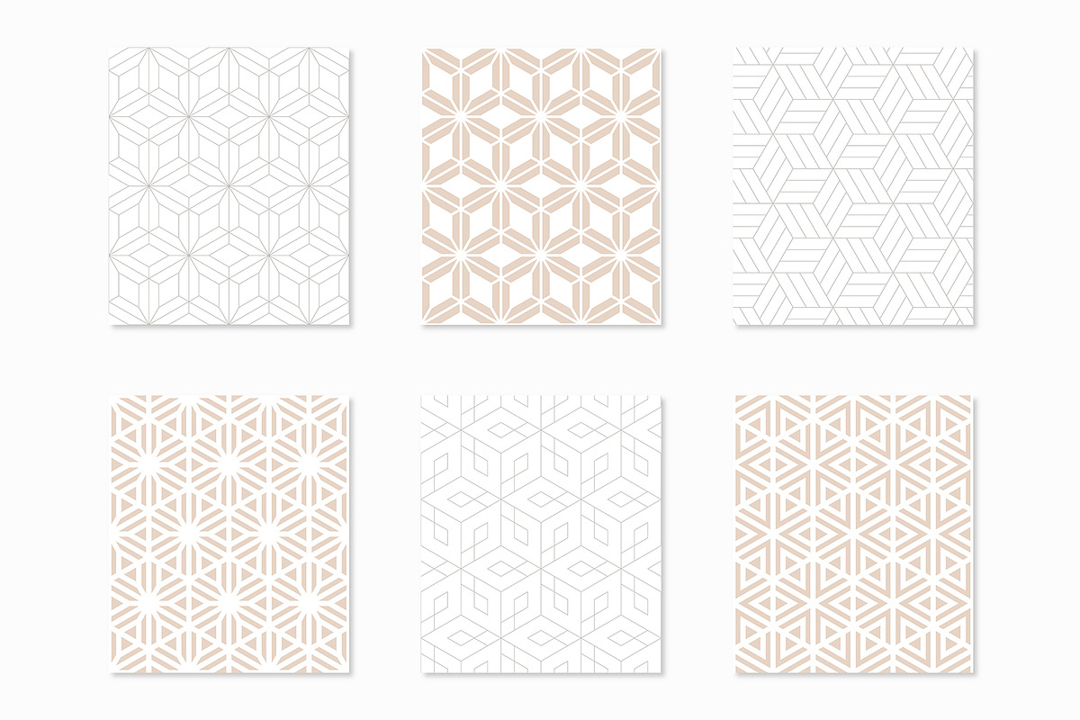 Rhythmic Seamless Patterns, a Pattern Graphic by Curly_Pat (Photo 3 of 6)