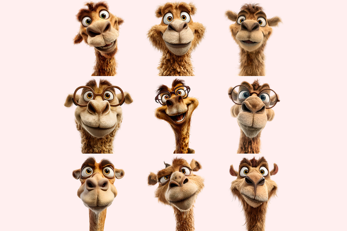 Funny Camel Clipart PNG Bundle, a Graphic by M9 Design (Photo 6 of 10)