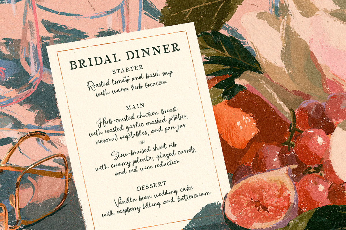 A Romantic Handmade Script, a Script Font by Callie Rian & Co. (Photo 8 of 14)