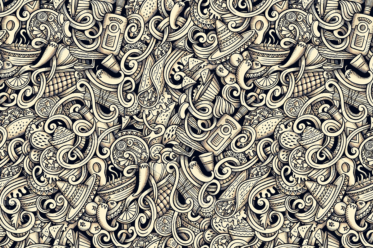Mexican Food Graphics Patterns, a Pattern Graphic by BALABOLKA (Photo 4 of 6)
