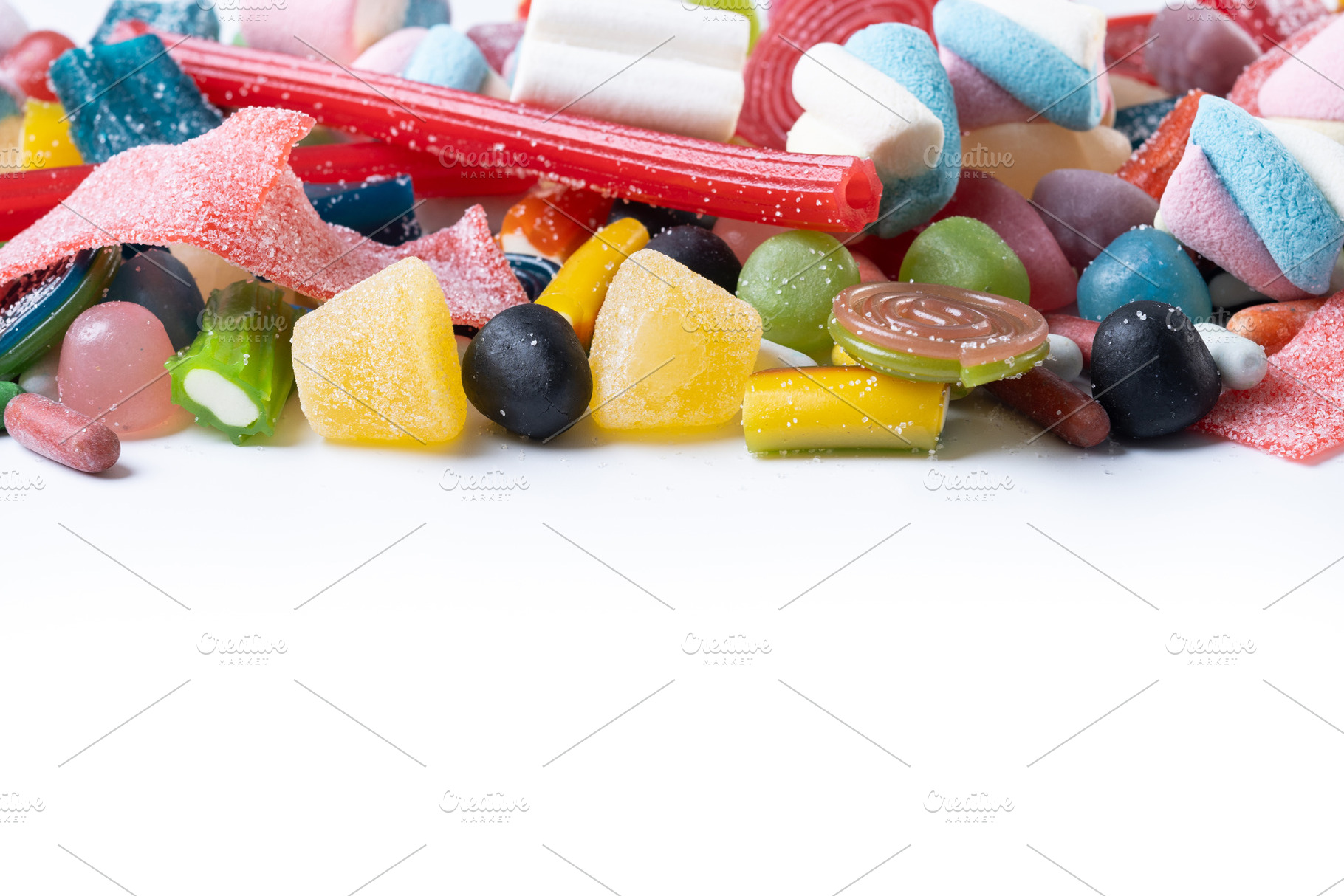 Colorful assortment of candies, a Food & Drink Photo by etorres69