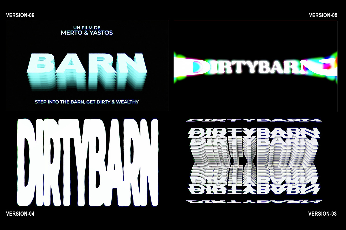 Retro Title Logo Animation Templates, a Branding & Logo Template by Dirtybarn (Photo 4 of 6)