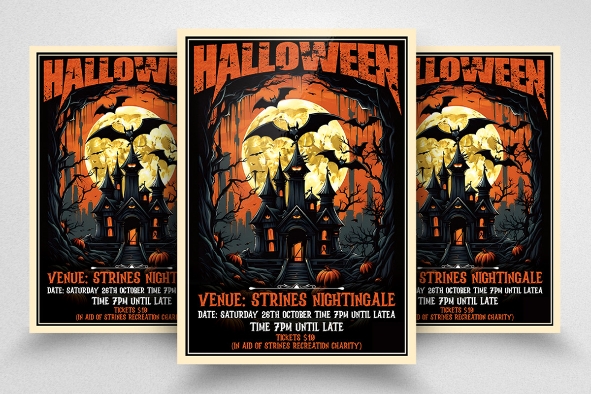 Halloween Poster Design, a Social Media Template by Design Up