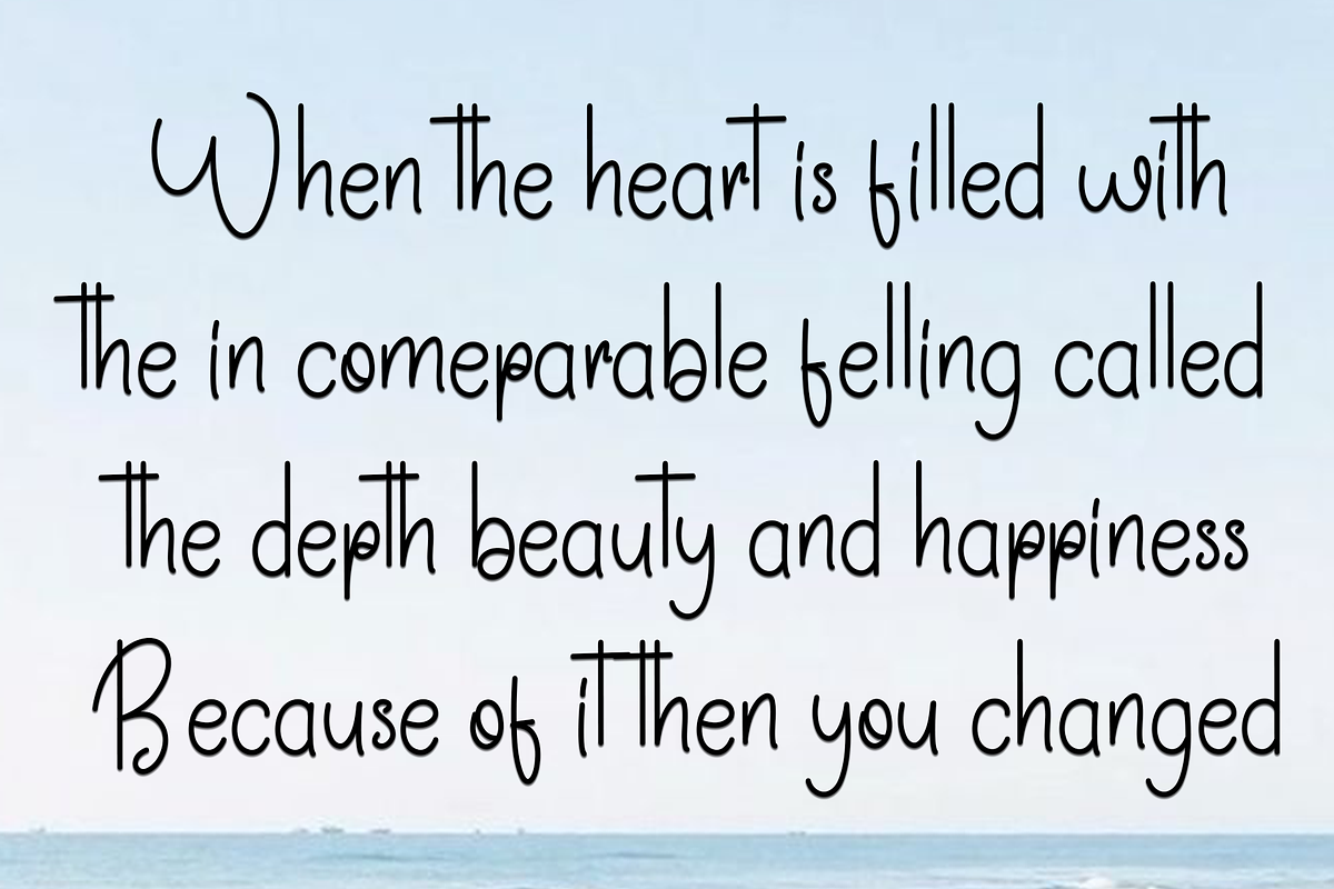 Heartbeat, a Sans Serif Font by FreshTypeINK (Photo 3 of 6)