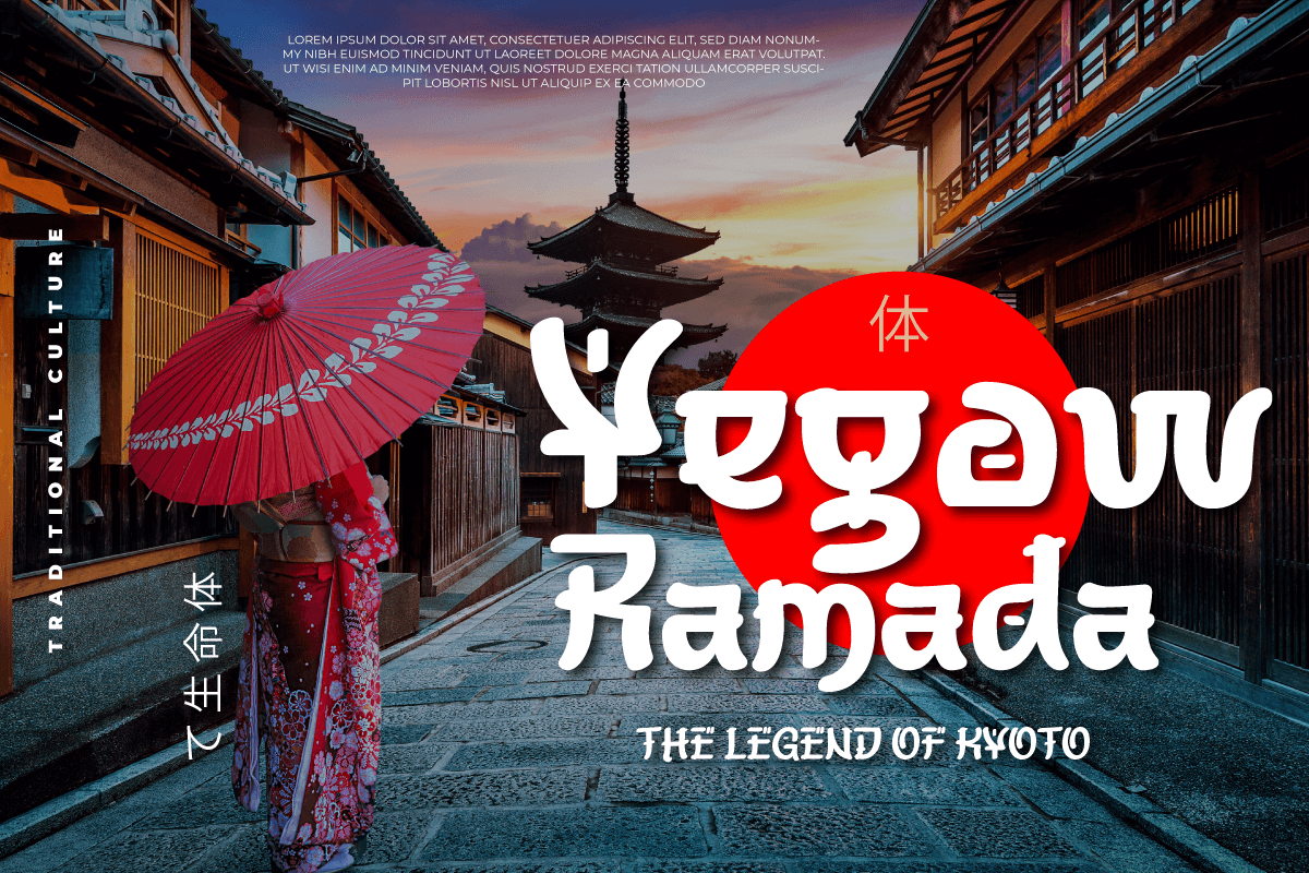 YEKOW – Japanese Style Font, a Handwritten Font by productype1 (Photo 8 of 12)