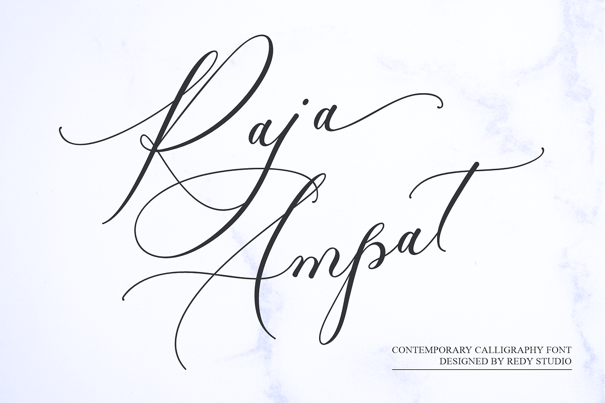 Raja Ampat - Modern Wedding Fonts