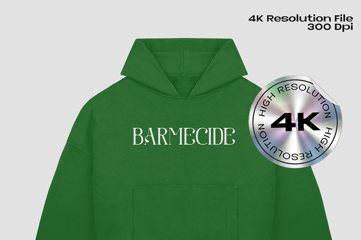 PULLOVER HOODIE MOCKUP, a Hoody Mockup by Barmecide Mockup Studio (Photo 2 of 3)