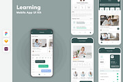 Learning Mobile App UI Kit, an UI Kit Template by uicube