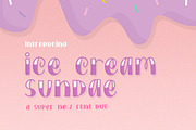 Ice Cream Sundae Font Duo, a Font by Salt & Pepper Designs (Thumbnail 1 of 7)
