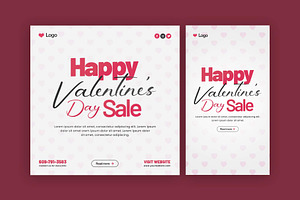 Valentine's Day Instagram Bundle, a Social Media Template by Saman Osama
