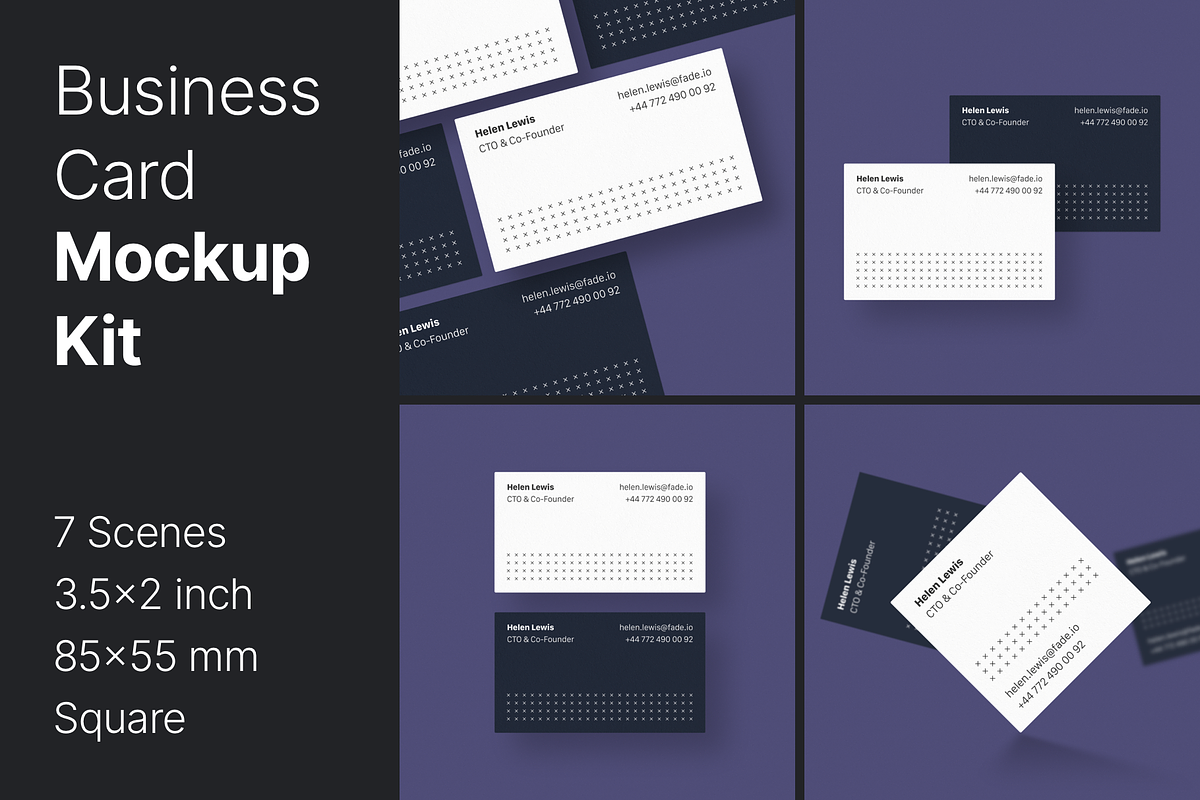 Business Card Mockup Kit, a Print Template by SL Studio (Photo 1 of 15)
