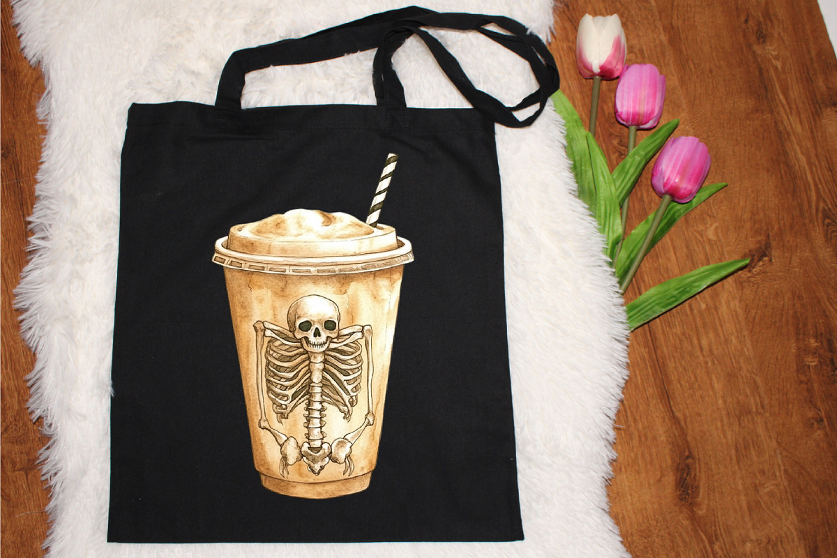 Halloween Coffee Latte Clipart Bundl, an Illustration by designcity5 (Photo 5 of 5)