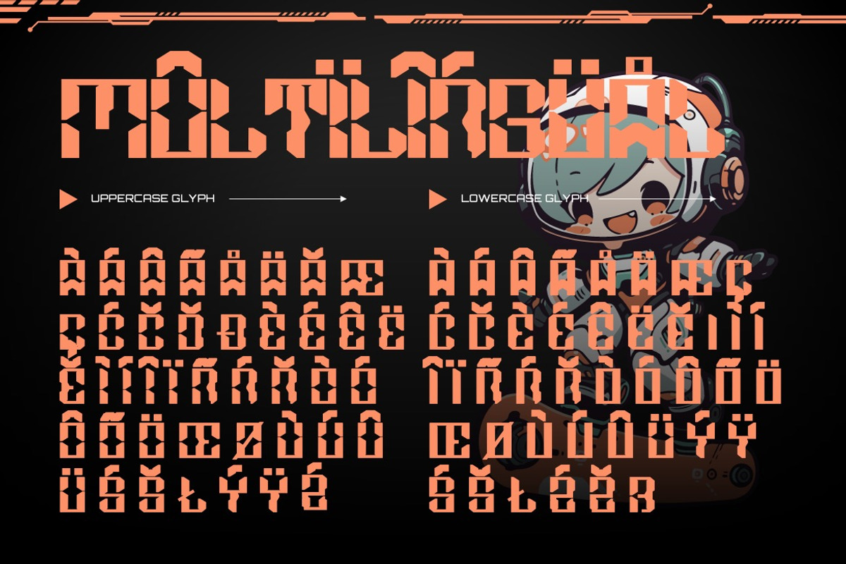 Airobotech - Future Sans Serif Font, a Sans Serif Font by Dhabee (Photo 7 of 7)