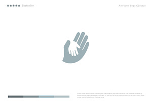 Father hand Logo Template