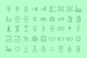 Green Sustainability Icon Set, an Outline Icon by RNS Fonts (Thumbnail 2 of 2)
