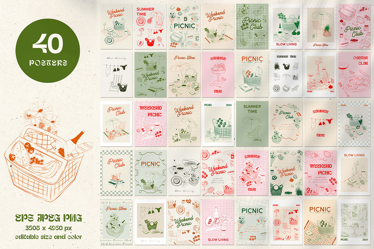 Poster Gallery Bundle, a Decorative Illustration by Mio Buono (Photo 34 of 82)