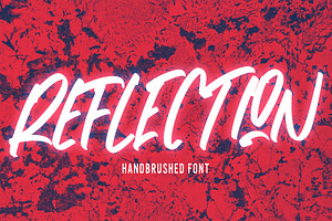 Reflection - Handbrushed Font