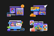 3D Business Dashboard, an Object 3D Model by Rakata Studio (Thumbnail 3 of 4)