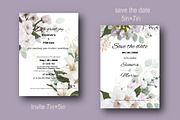 Invites with White Spring flowers, an Invitation Template by Digital illustration shop (Thumbnail 2 of 5)