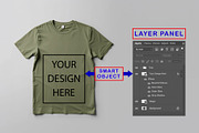 T-Shirt Mockup - Olive Edition, a Shirt Mockup by ForhadGFX (Thumbnail 2 of 12)