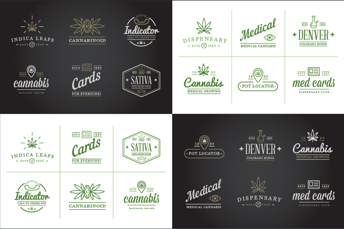 Awesome Cannabis Logotype Templates, a Branding & Logo Template by Ckybe's Corner (Photo 5 of 6)