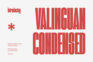 Valinguan Condensed Sans Serif