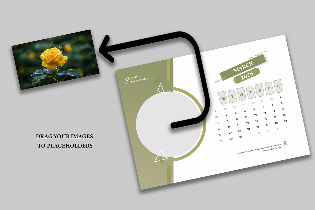 Calendar Template/Landscape 2026-28, a Stationery Template by Design Zone (Photo 5 of 8)