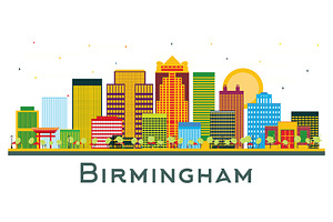 Birmingham Alabama City Skyline