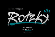 Rotzky Graffiti Type Streetwear Font, a Handwritten Font by ArtiXLabs (Thumbnail 1 of 10)