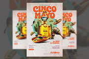 Cinco de Mayo Flyer Template, a Flyer Template by Hotpin (Thumbnail 1 of 2)