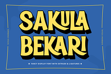 Sakula Bekari Retro - Logo Font