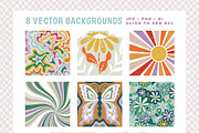 GROOVY Patterns & Backgrounds, a Pattern Graphic by Anugraha Design (Thumbnail 8 of 9)