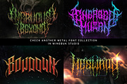 Drawn | Metal Font, a Blackletter Font by WingBuk (Thumbnail 3 of 13)
