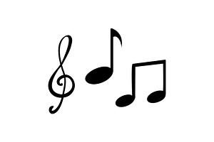 Music icon design template