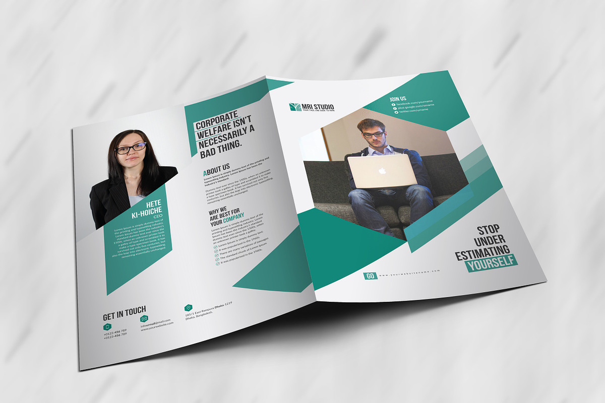 Corporate Presentation Folder, a Stationery Template by MRI STUDIO (Photo 4 of 10)